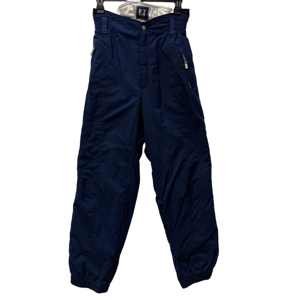 Vintage VdeV Paris Navy Royal Blue High Waist Ski Pants US 10‎